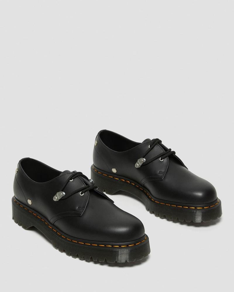 Dr Martens 1461 Bex Stud Læder Oxford Sko Herre Sort | DK 588VRW